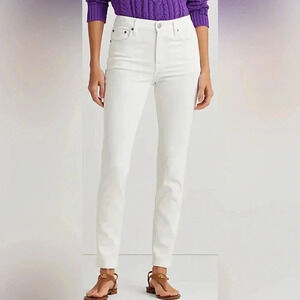 Lauren Ralph Lauren High-Rise Skinny Ankle Jean- Sz 8